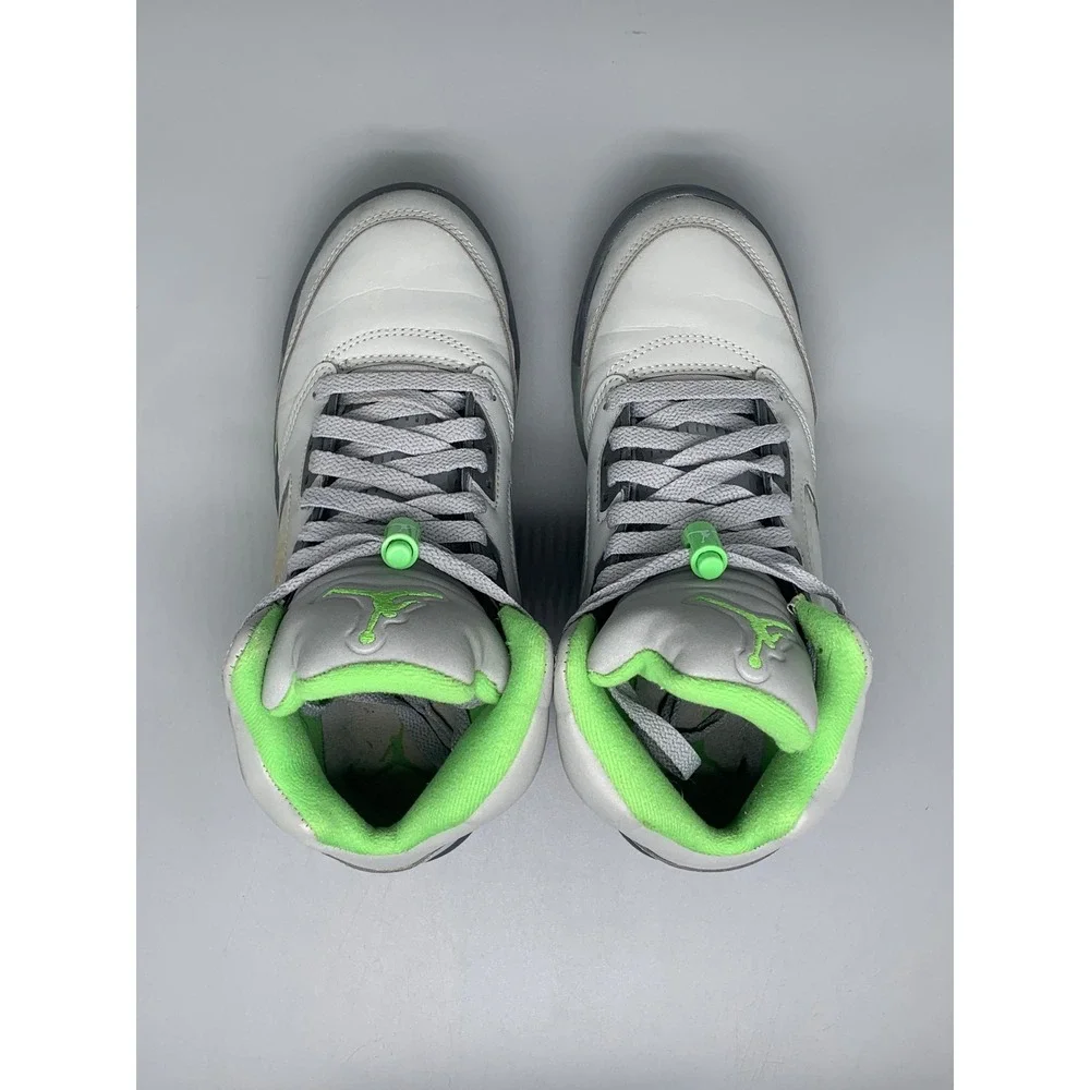 Jordan 5 Retro GS Green Bean Silver Shoes DQ3734-003 Men Sz 6 Women Sz 7.5